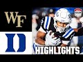 Wake Forest Demon Deacons Vs Duke Blue Devils Full Game Highlights ESPN College Football
