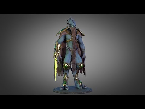 zeratul 3D modeling turntable