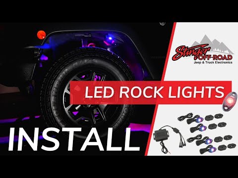 How To Install Rock Lights: Stinger RGB Multi-Color LED Bluetooth Underbody Kit on Jeep Wrangler JK
