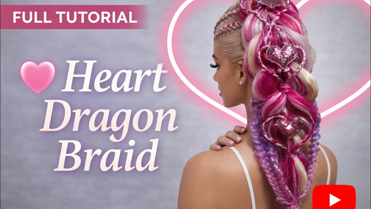 Heart Dragon Braid Mohawk