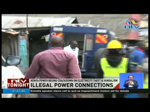 Kenya Power disconnects illegal power connections in Embakasi