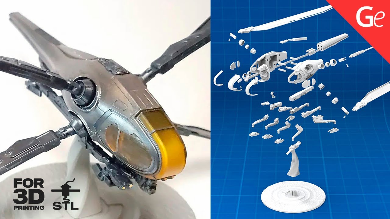 Two-Seat Ornithopter Dune 3D Printing Model | Make Game Real