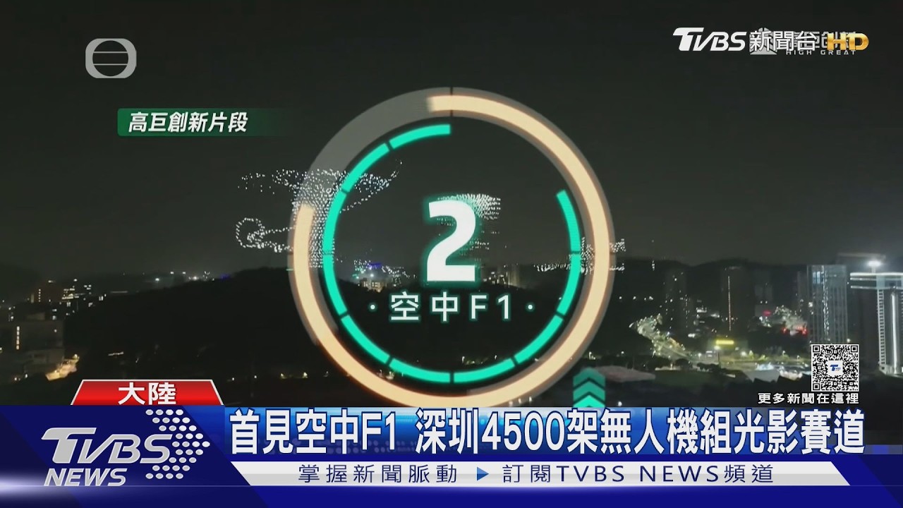 影音/深圳辦「空中F1」4500架無人機飆速 北京卻祭最嚴禁令