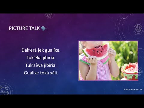 Let's Talk Taíno 90 - Taíno Picture Talk | Food 🍉😋