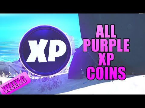 ALL 2 Purple XP COINS Locations  - Week 6 - Chapter 2 Season 4 - Fortnite