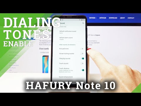 How to Change Dial Pad Tones on HAFURY Note 10 – Sound Settings