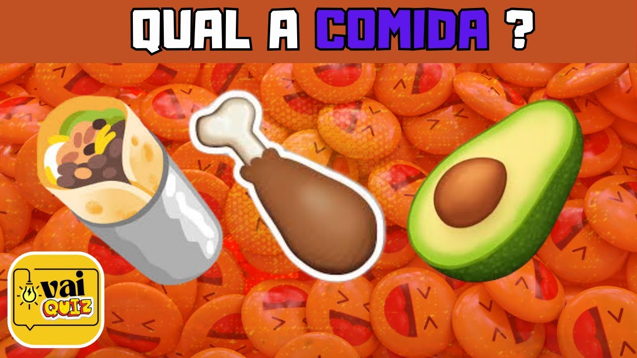 "Adivinhe a Comida Pelo Emoji! 🍔🍕 | Quiz Divertido e Desafiante"