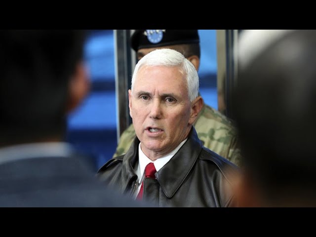 Pence warns North Korea 