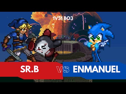 Sr.B (Bandana Dee, Link) Vs. Enmanuel (Sonic) Bo3 - Super Smash Flash 2