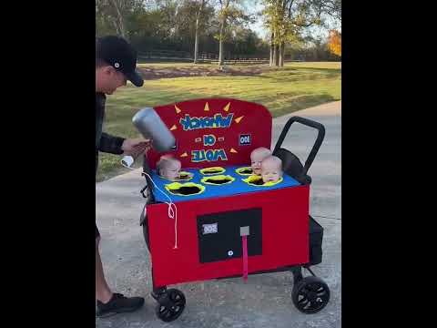 Craziest ways to carry Triplets! #dad #triplets #twins #mom #diy
