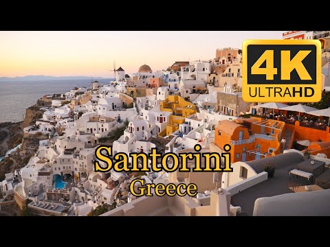 Santorini Greece (215 min. in 4K)