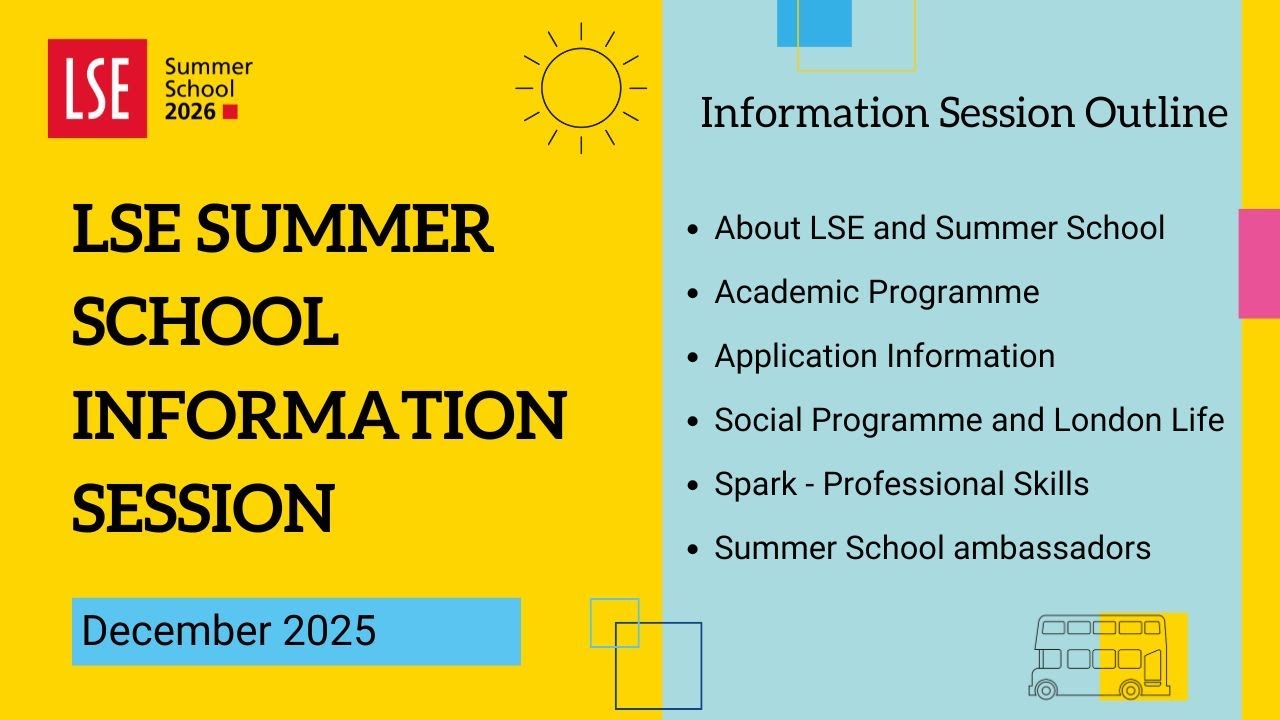 LSE Summer School 2026 Information Session | December 2025