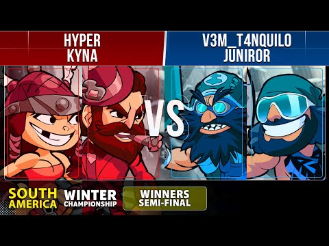 Hyper & Kyna VS V3M_T4NQUILO & Juniror - Winners Semis - SA - Brawlhalla Winter Championship 2022