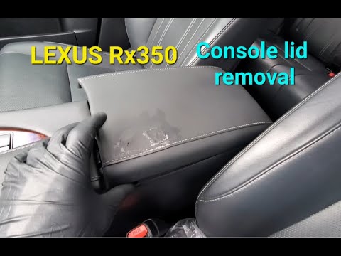 Remove 2018 Lexus RX350 console lid.