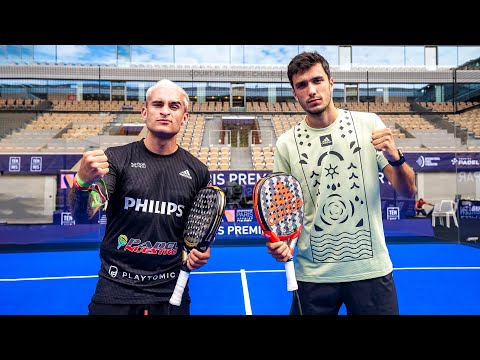 ALE GALÁN reta 1VS1 a DELANTERO09 en ROLAND GARROS - Partido de Pádel *Tie Break*