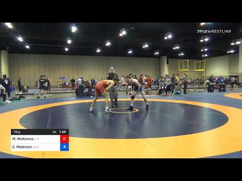 74 Kg Consolation Matthew McKenna Cliff Keen Wrestling Club Vs Cory Peterson Unattached