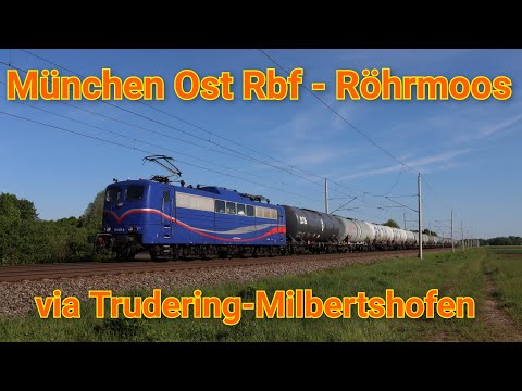 Mit der 151 029 von München Ost Rbf über den Nordring nach Milbertshofen und weiter nach Röhrmoos