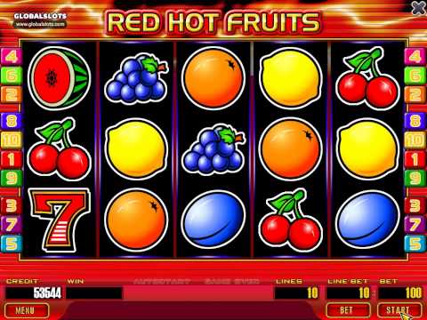 Red hot fruits videoslot gameplay video GlobalSlots Casino