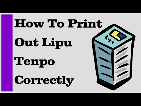 How To Print Out Lipu Tenpo Correctly | Tutorial