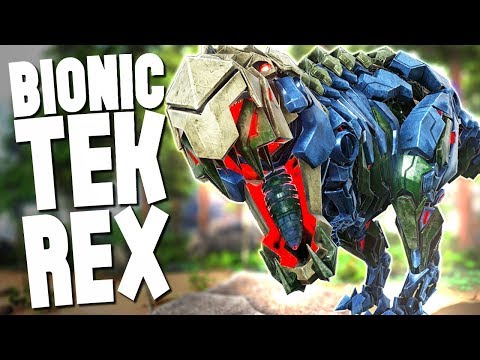 NEW BIONIC TEK REX + FOSSILS ARKaeology EVENT! - Ark Survival Evolved (Modded)
