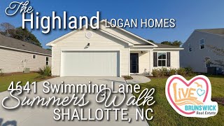 The Highland 🤩 Summers Walk 😍 4641 Swimming Lane 😀 Shallotte NC 🏡 Logan Homes
