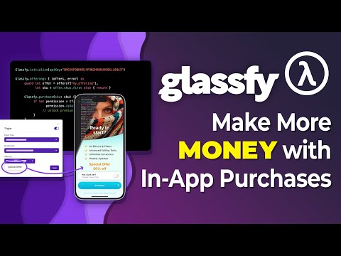 Make more *MONEY* with In-App Purchases using Glassfy Functions