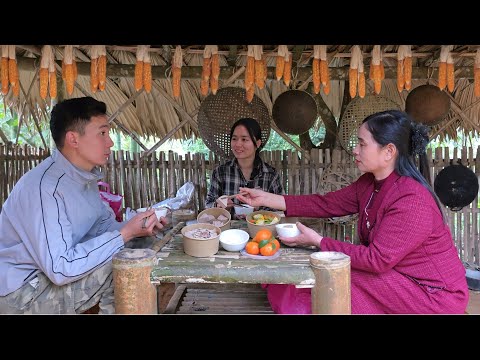 Mr. Jack Tieu Ly and his mother had their last meal together before Jack had to leave.