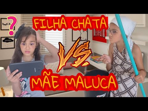FILHA CHATA VS MÃE MALUCA E A AULA ONLINE          #seinscrevaa