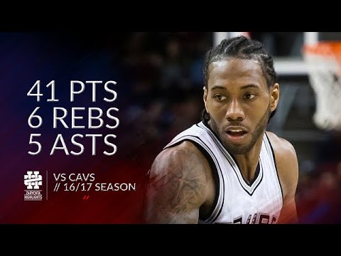 Kawhi Leonard 41 pts 6 rebs 5 asts vs Cavs 16/17 season