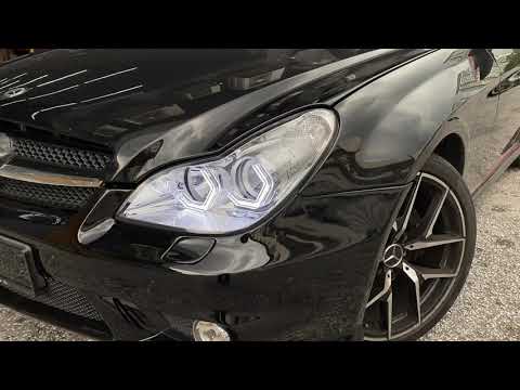 Mercedes Benz CLS Head Lamp Convert Hexagon Angel Eyes with Sequential Signal from WRC.