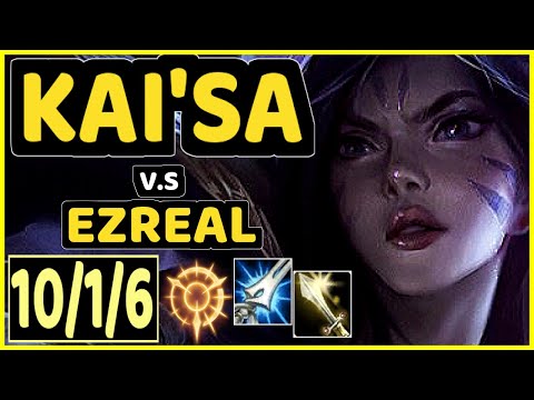 PRAEDYTH (KAI'SA) vs EZREAL - 10/1/6 KDA BOTTOM ADC GAMEPLAY - OC Ranked GRANDMASTER