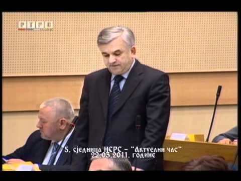 Zoran Đerić, "Aktuelni čas" - 5. sjednica NSRS, 22.03.2011. godina