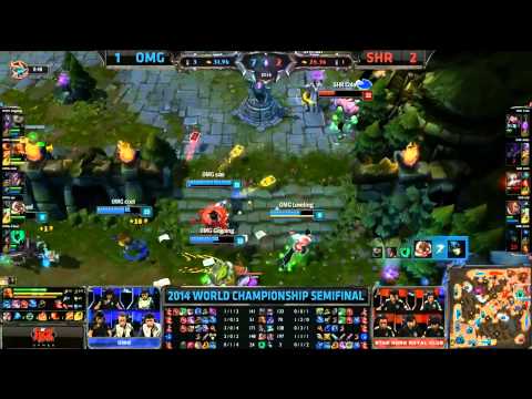 SHR Uzi Epic bait Lee Sin Loveling - SHR vs OMG Game 4 (S4 Worlds)