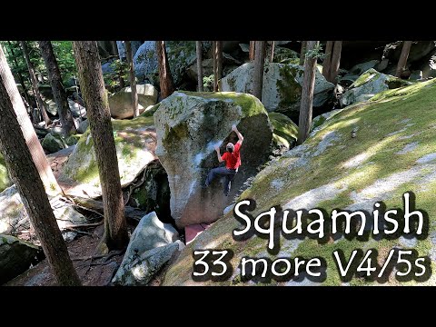 Squamish Bouldering: 33 more V4/5s