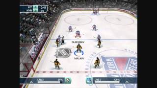 COLLY LIGA NHL 09 - MILDIK VS COLLY aka NY RANGERS VS PITTSBURGH 2-7 PART 2.wmv
