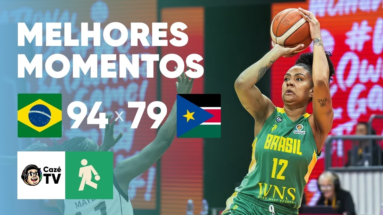MELHORES MOMENTOS: BRASIL 79 X 94 SUDÃO DO SUL | ELIMINATÓRIAS DA COPA DO MUNDO DE BASQUETE