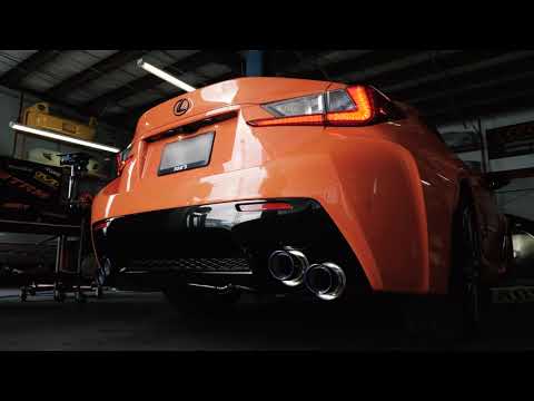 Lexus RC F Stock vs APEXi N1-X Resonated Exhaust