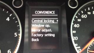 VW auto door lock & unlock function - "How to" set up