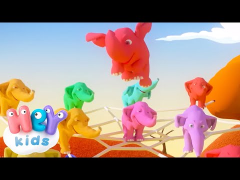 Un Elefante Se Balanceaba! | Canciones educativas para niños | HeyKids - Canciones infantiles