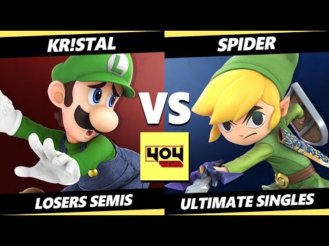 4o4 Weekly 67 LOSERS SEMIS - Spider (Toon Link, Mario) Vs. Kr!stal (Steve, Luigi) Smash Ultimate