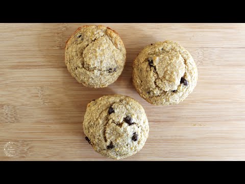 Soft & Fluffy Oat Banana Chocolate Chip Muffins Recipe | The Sweetest Journey