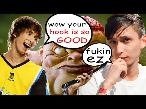 SingSing Pudge Hook Like Dendi Oppa Blinded Hook Dota 2 7.07c