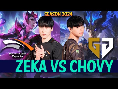 HLE Zeka vs GEN Chovy - Zeka AHRI vs Chovy AURELION SOL Mid - Patch 14.7 KR Ranked CHALLENGER lolrec