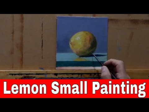 "One Lemon" Still Life Painting