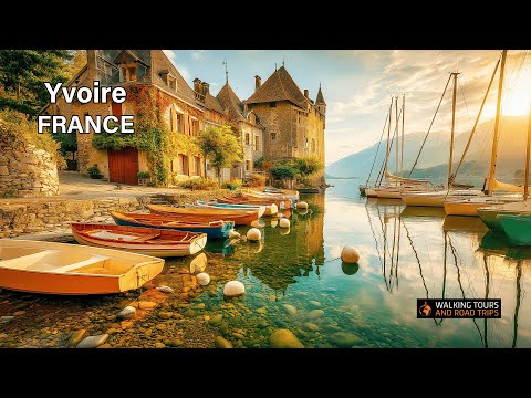 Yvoire France - Fairytale Flower-Filled Medieval Village on Lake Geneva - 4K