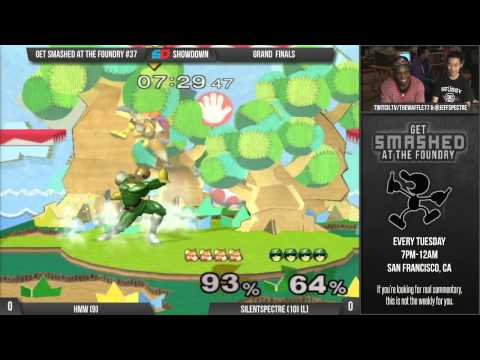 Get Smashed at the Foundry #37 - Grand Finals: HMW (Fox) vs SilentSpectre (C. Falcon)