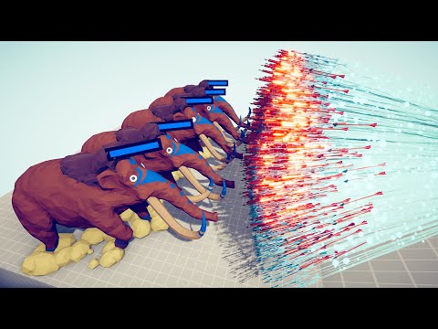 5x MAMMOTH vs RANGED GODS WITH HEALTHBARS TABS