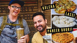 North Indian BREAKFAST STREET FOOD Tour in AMRITSAR, India | Amazing PUNJABI FOOD with Local Guide!