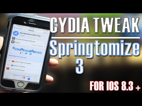 NEW Best Jailbreak Cydia Tweak For iOS 8.3 & 8.4 | Episode 1| Springtomize 3