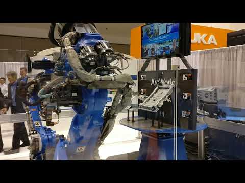 IMTS 2018 - Yaskawa Motoman - Dual Robot Spot Welding